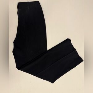 Gloria Vanderbilt Women Black Flat Front Straight Leg Stretch Business Pants 8